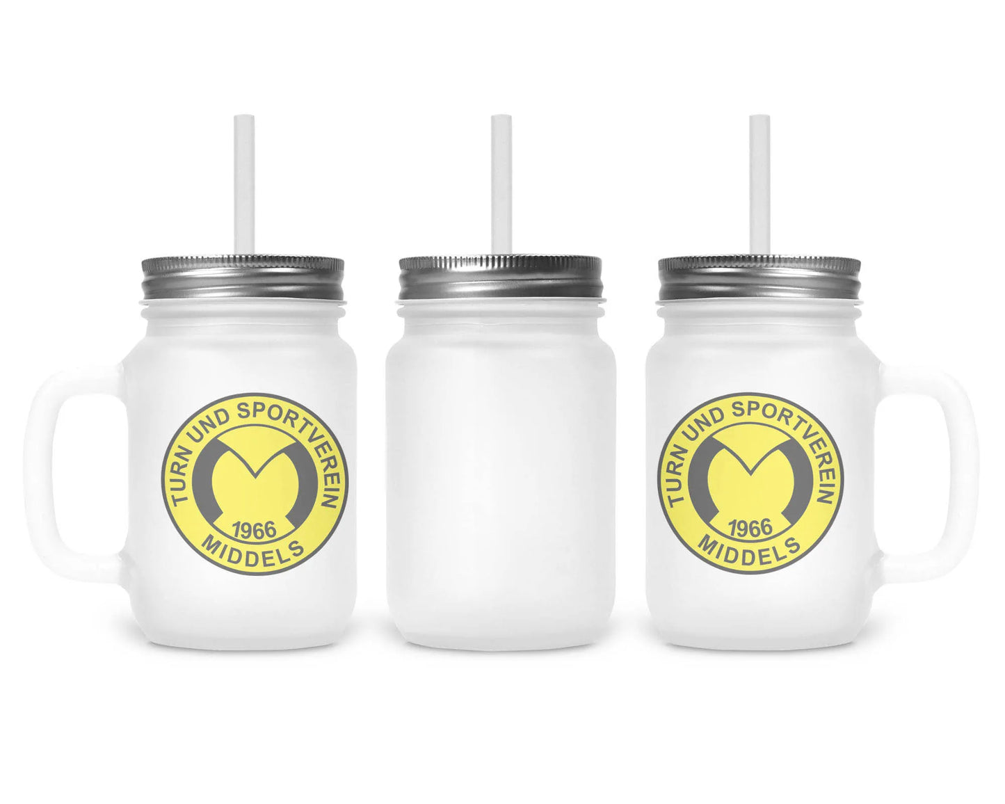 Henkelglas TuS Middels – Mein Verein! Edition (400 ml, inkl. Trinkhalm)
