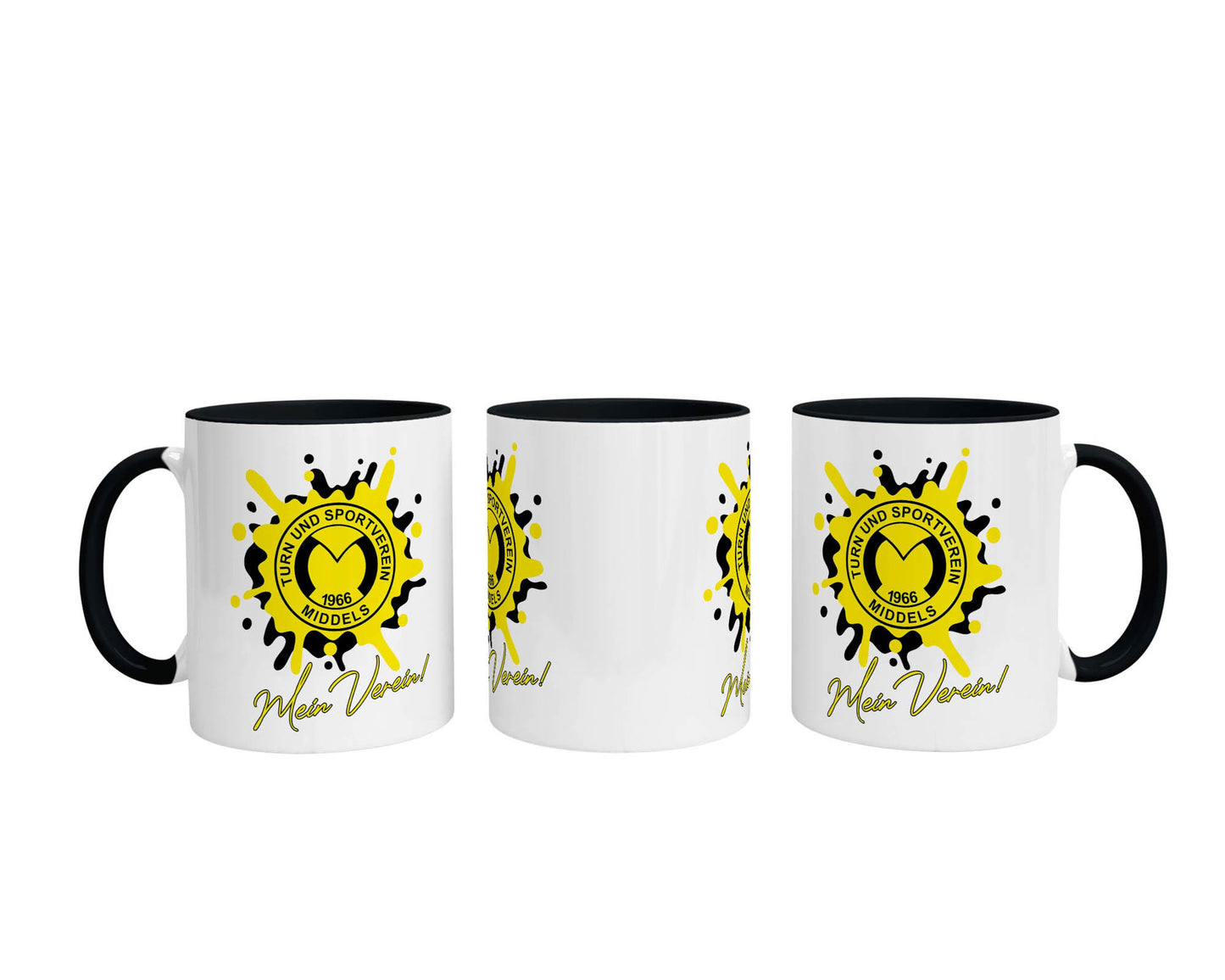 Tasse TuS Middels – Splash Edition (330 ml - Schwarz)