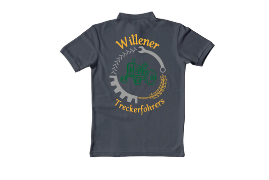 Polo Shirt Willener Treckerfohrers Dunkelblau