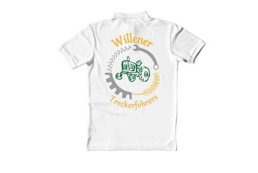 Polo Shirt Willener Treckerfohrers Weiß