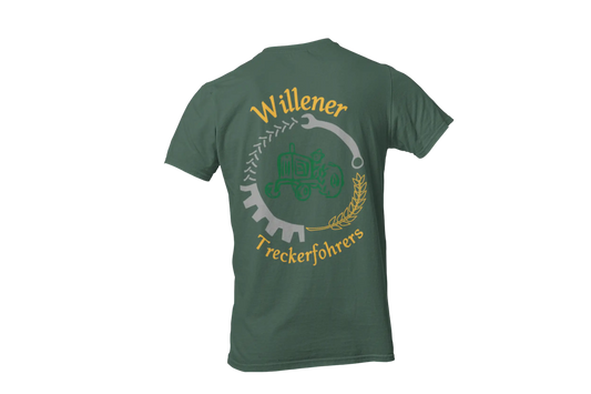 T-Shirt Willener Treckerfohrers Dunkelgrün
