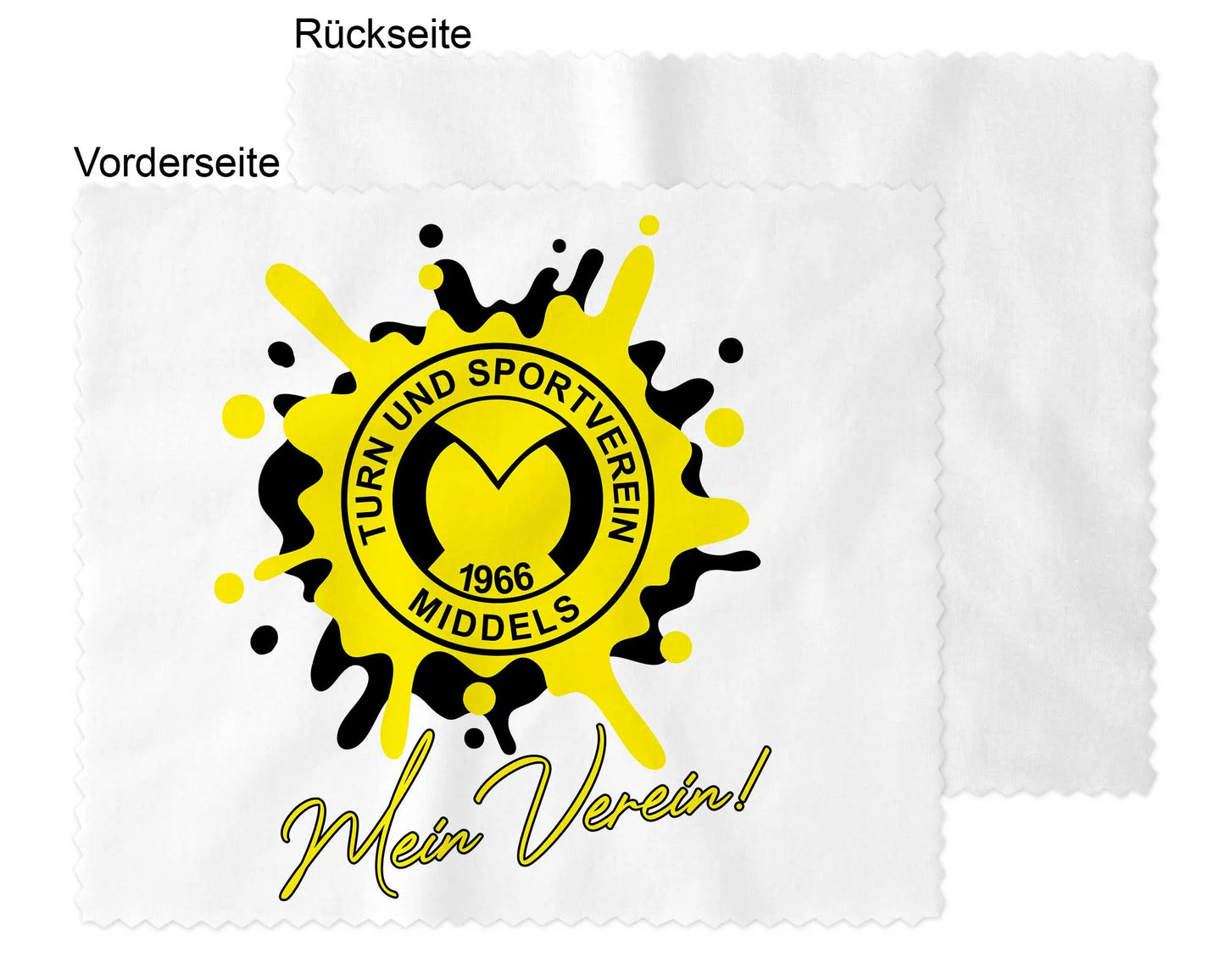 Brillenputztuch TuS Middels – Splash Edition (150 × 180 mm)