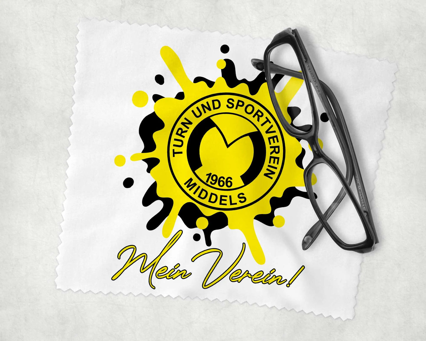 Brillenputztuch TuS Middels – Splash Edition (150 × 180 mm)