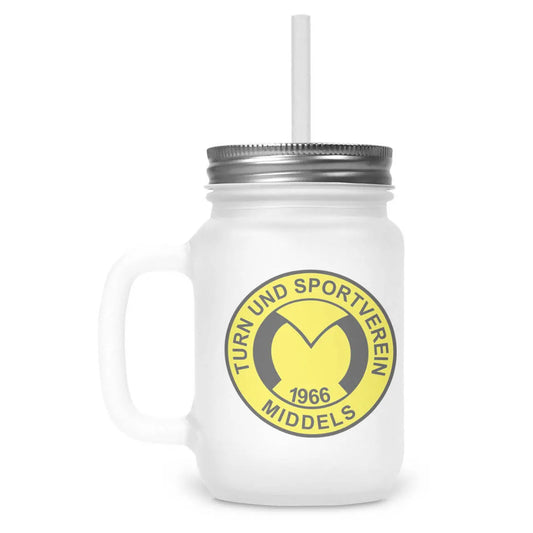 Henkelglas TuS Middels – Mein Verein! Edition (400 ml, inkl. Trinkhalm)