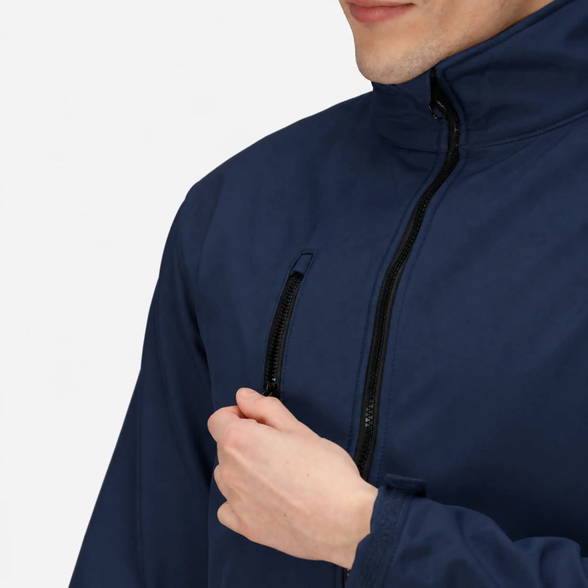 Softshell-Jacke OOC – Marineblau – Jacke Navyblau Softshell Details