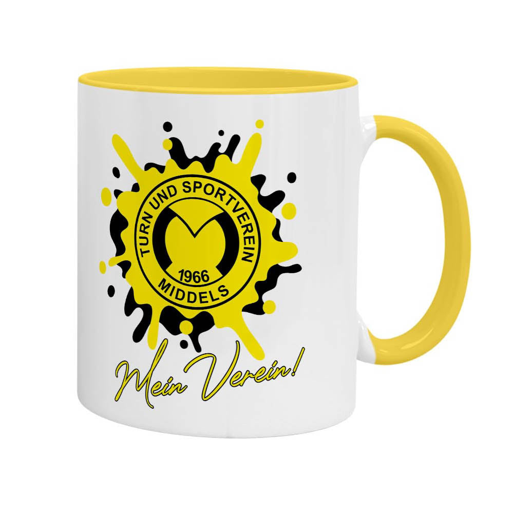 Tasse TuS Middels – Splash Edition (330 ml - Gelb)