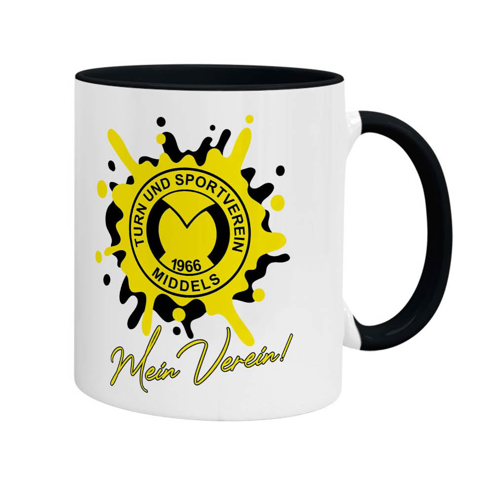Tasse TuS Middels – Splash Edition (330 ml - Schwarz)