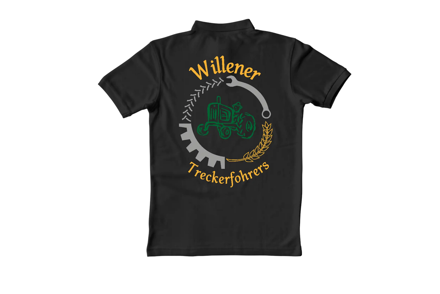 Polo Shirt Willener Treckerfohrers Schwarz