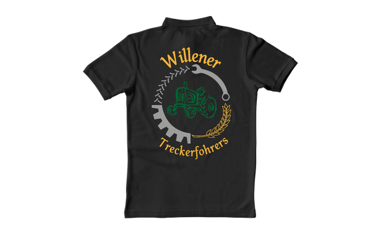 Polo Shirt Willener Treckerfohrers Schwarz