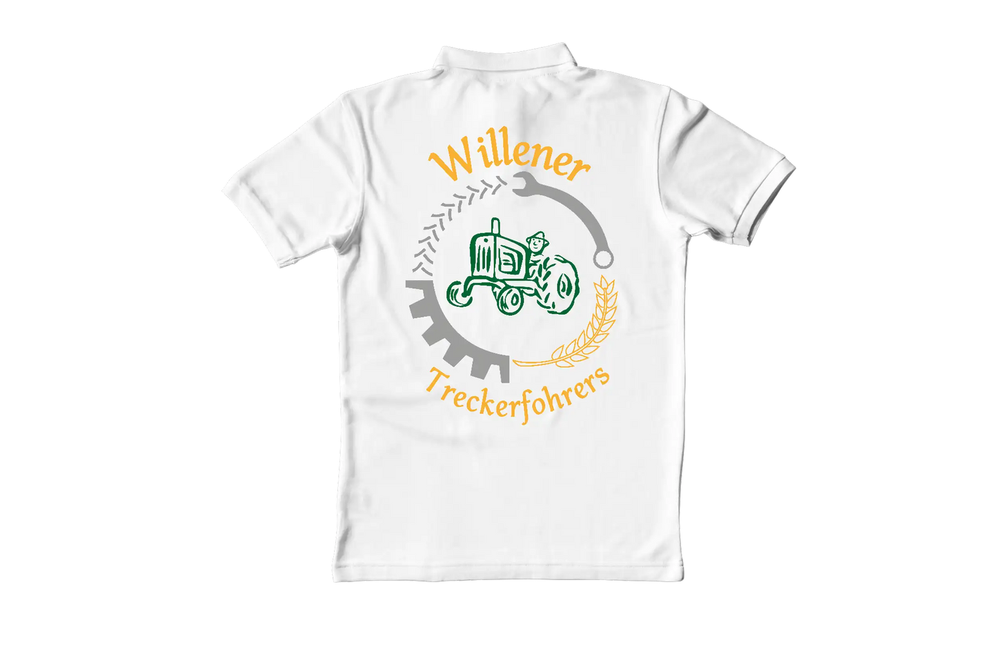 Polo Shirt Willener Treckerfohrers Weiß
