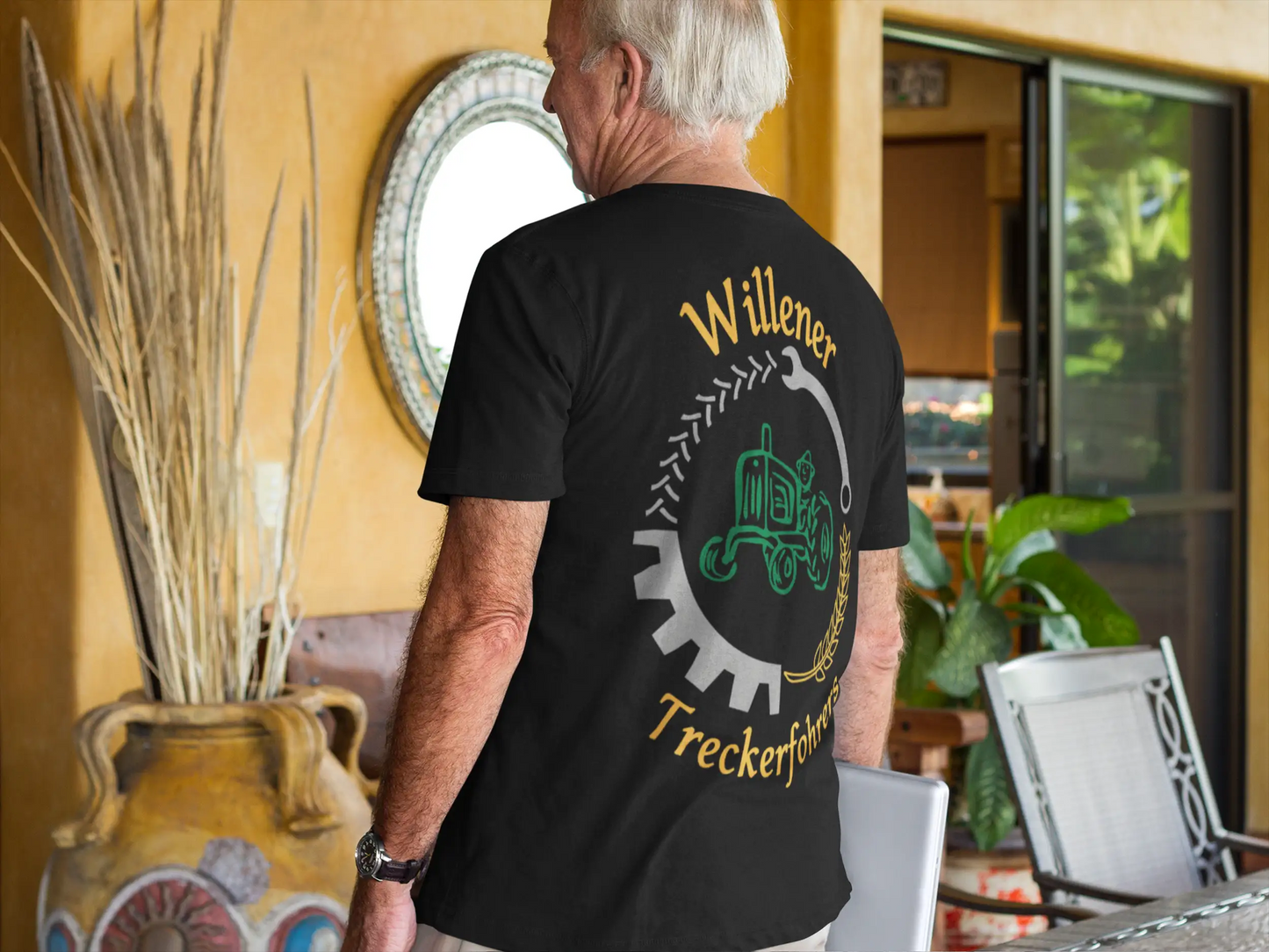 T-Shirt Willener Treckerfohrers Schwarz