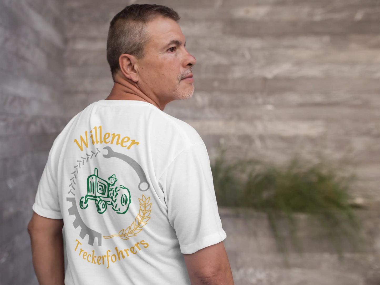 T-Shirt Willener Treckerfohrers Weiß